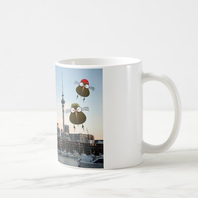Apteryx-klanen önskar dig välkommen till Auckland Kaffemugg (Höger)