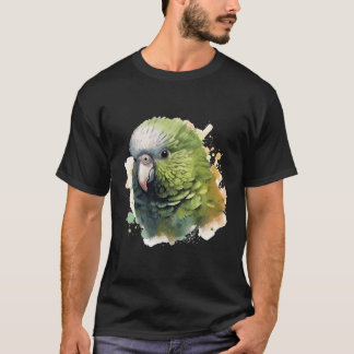Aptiverar vattenfärg Kakapo Design Artistic Wildl T Shirt