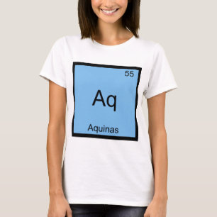 Aq - Aquinas Roligt Kemisymbol T-Shirt