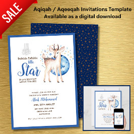 Aqiqah Aqeeqah-inbjudan mall Twinkle Star