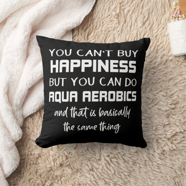 Aqua Aerobics är Happiness Funny Vatten Aerobics Kudde (Filt)