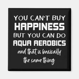 Aqua Aerobics är Happiness Funny Vatten Aerobics Magnet
