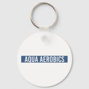 Aqua Aerobics Minimalist Vatten Aerobics Gift Nyckelring