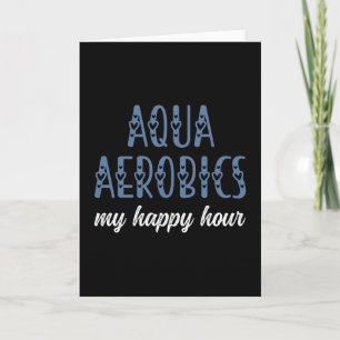 Aqua Aerobics My lycklig-h Vatten-flygarpresenter Kort