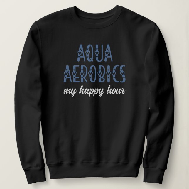 Aqua Aerobics My lycklig-h Vatten-flygarpresenter T Shirt (Design framsida)