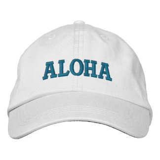 Aqua Aloha Broderad Keps
