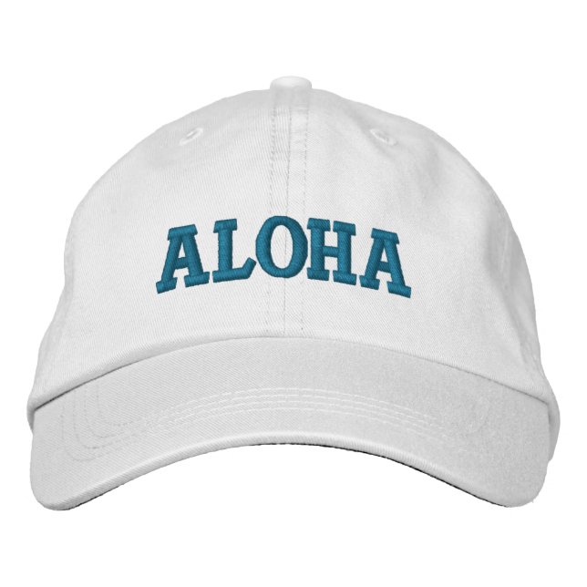Aqua Aloha Broderad Keps (Framsida)