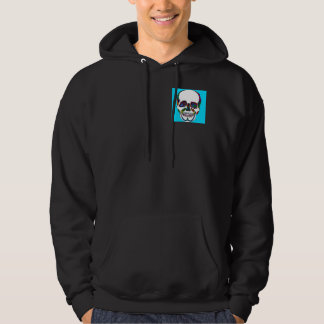 Aqua Anatomical Sugar Skull Mosaic Hoodies Sweatshirt