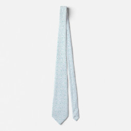Aqua and White Wave Mönster Bröllop Neck Tie Slips