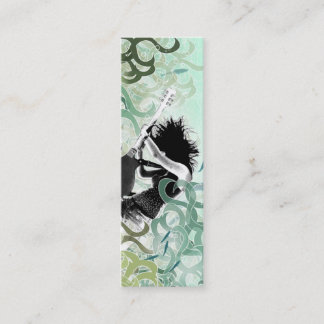 Aqua avfyrar - det magra kortet mini visitkort