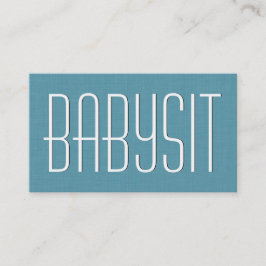 Aqua BABYSITTER Simple Stil V383A Visitkort