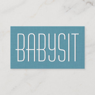 Aqua BABYSITTER Simple Stil V383A Visitkort