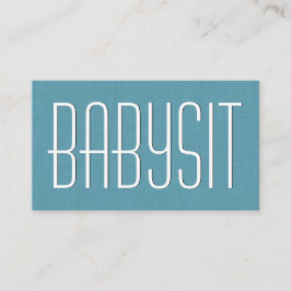 Aqua BABYSITTER Simple Stil V383A Visitkort