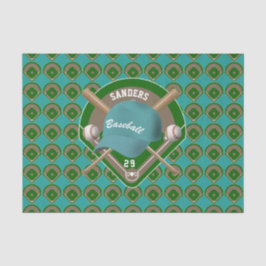 Aqua Baseball Diamond Player Namn och nummer