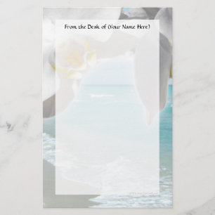 Aqua Beach Orchid Brevpapper