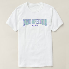 Aqua + Beige randig Navy BRÖLLOPSGÄSTINNA T Shirt