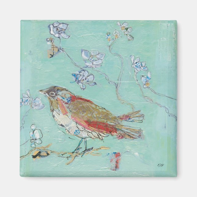 Aqua Bird Magnet (Framsidan)