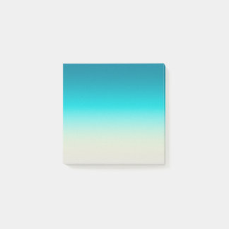 Aqua Blå Gradient Abstrakt Bakgrund Mjuk Ombre Post-it Block