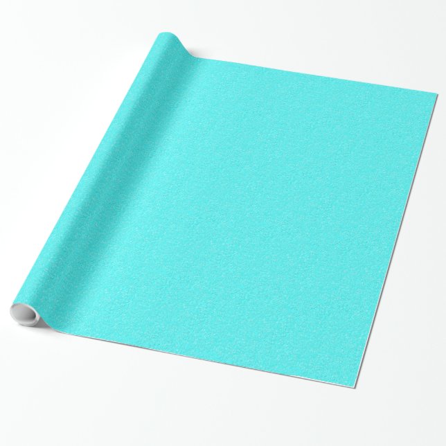 Aqua Blå Presentpapper (Utrullad)
