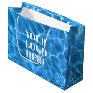 Aqua Blå Simbassäng Foto för din logotyp
