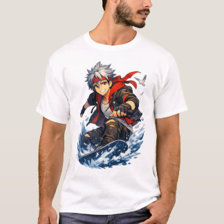 Aqua Blaze Surfarhjälte T Shirt