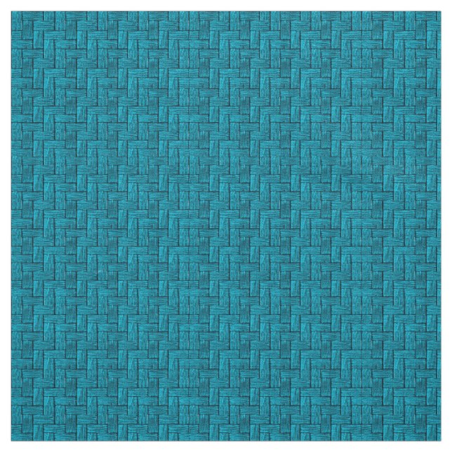 Aqua Blocks Ivory Linen-struktur (54-tums bredd) Tyg (Prov)