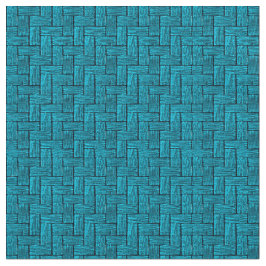 Aqua Blocks Ivory Linen-struktur (54-tums bredd) Tyg