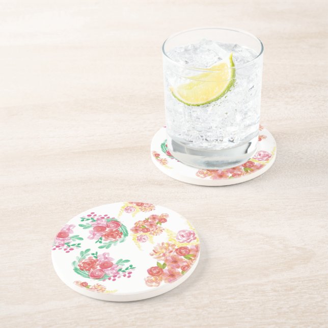 Aqua blommor underlägg (Sidan)