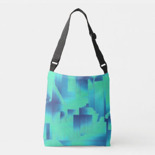 Aqua Blue Art Deco Axelväska