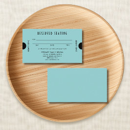 Aqua Blue Art Deco Reserverade Platser Tandläkare Tidsbeställning Kort