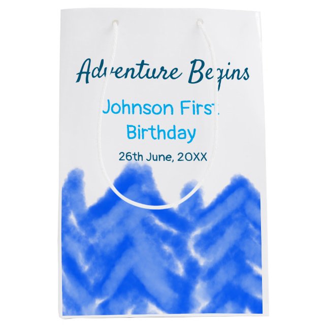 Aqua Blue Äventyr börjar 1:a födelsedag (Framsidan)