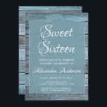 Aqua Blue Beach House Sweet 16 Födelsedagsfester Inbjudningar<br><div class="desc">Inbjudan till Aqua Blue Beach House-Sweet sixteen. Den här inbjudan är perfekt för en turkos Blue Rustic Beach ThMeed Girl's Sweet 16 Födelsedagsfest tittar fira i Teal and Silver Foil. Kontakta designern om du vill ha matchande artiklar.</div>