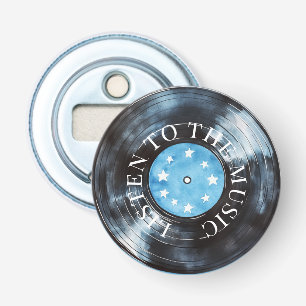 Aqua Blue Black Skivinspelning Musik Flasköppnare