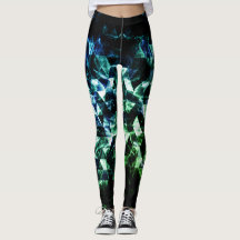 Aqua Blue Black Triangle Geometric Smoky Abstrakt