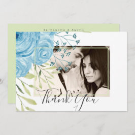 Aqua Blue Blommigt Bröllop