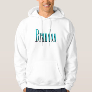 Aqua Blue Brandon Namn, Hoodie