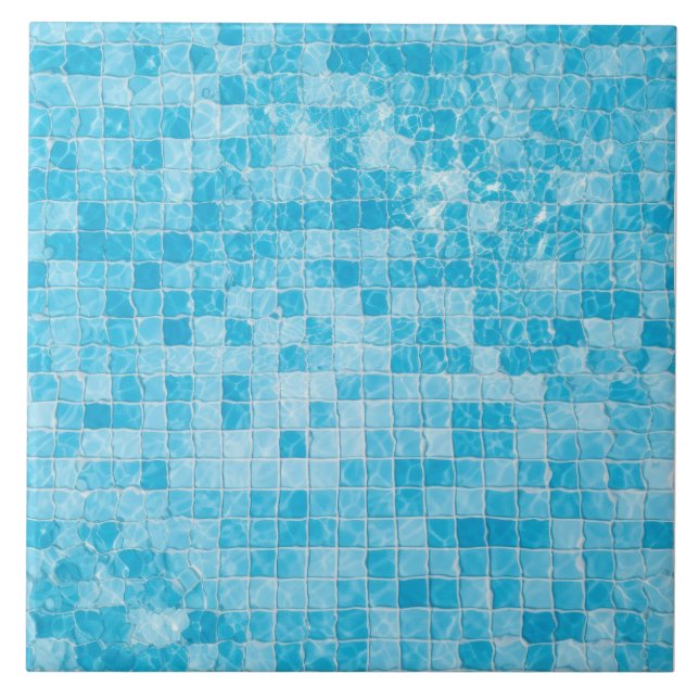 Aqua Blue Ceramic Tile Kakelplatta (Framsidan)