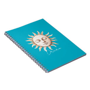 Aqua Blue Dream Sicilian Sol Anteckningsbok