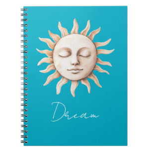 Aqua Blue dröm Sicilian sol Anteckningsbok