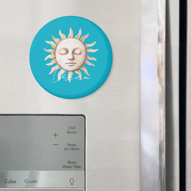 Aqua Blue dröm Sicilian sol Magnet (In Situ (Fridge))