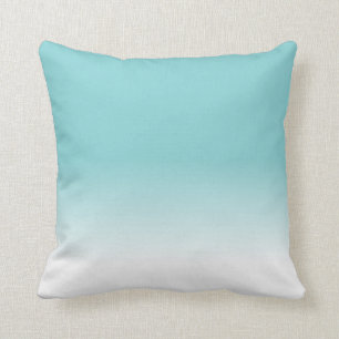 Aqua Blue Färg från 2021 Popular Ombre Kudde