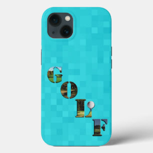 Aqua Blue Golf, iPhone 13 Fodral