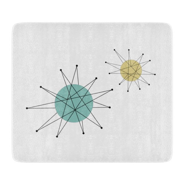 Aqua Blue Gult Franciscan Starburst i mitten av år (Framsidan)