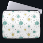 Aqua Blue Gult Franciscan Starburst Mid Century<br><div class="desc">Det här fantastiska medelårhundradets moderna laptop sleeve har Franciscan Starbursts i färg av blått och gult som kommer att tillföra en färgstark stänk till datorn!</div>