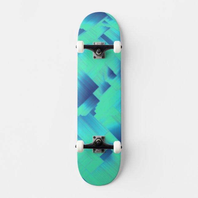 Aqua Blue Halls Skateboard Bräda 20 Cm (Framsida)