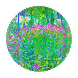 Aqua Blue Impressionistic Garden Ligcape