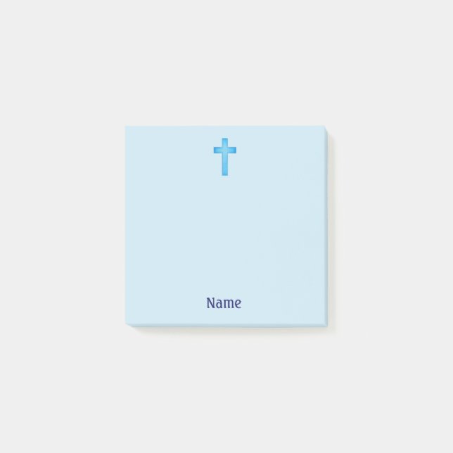 Aqua Blue Kor Faith Post it Note Pad Post-it Block (Framsida)