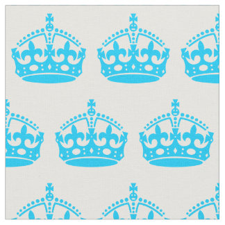 Aqua Blue Krona Tyg