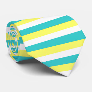 Aqua Blue, Lemon Gult och White Rand Slips