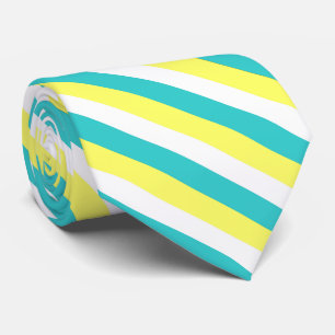 Aqua Blue, Lemon Gult och White Rand Slips